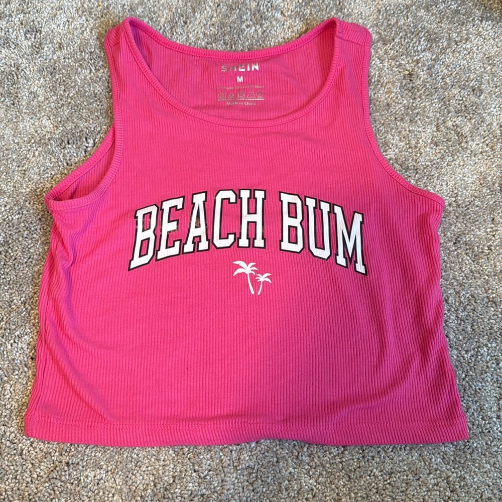 Hot Pink Beach Tank
